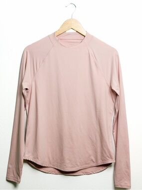 Varley Performance Long Sleeve Thumbhole Top Blush Pink Athleisure Size S